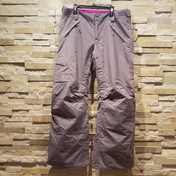 North Face Womens Medium Snow Ski Pants Snowboard Snowsuit Suit Bibs Bib Ladies